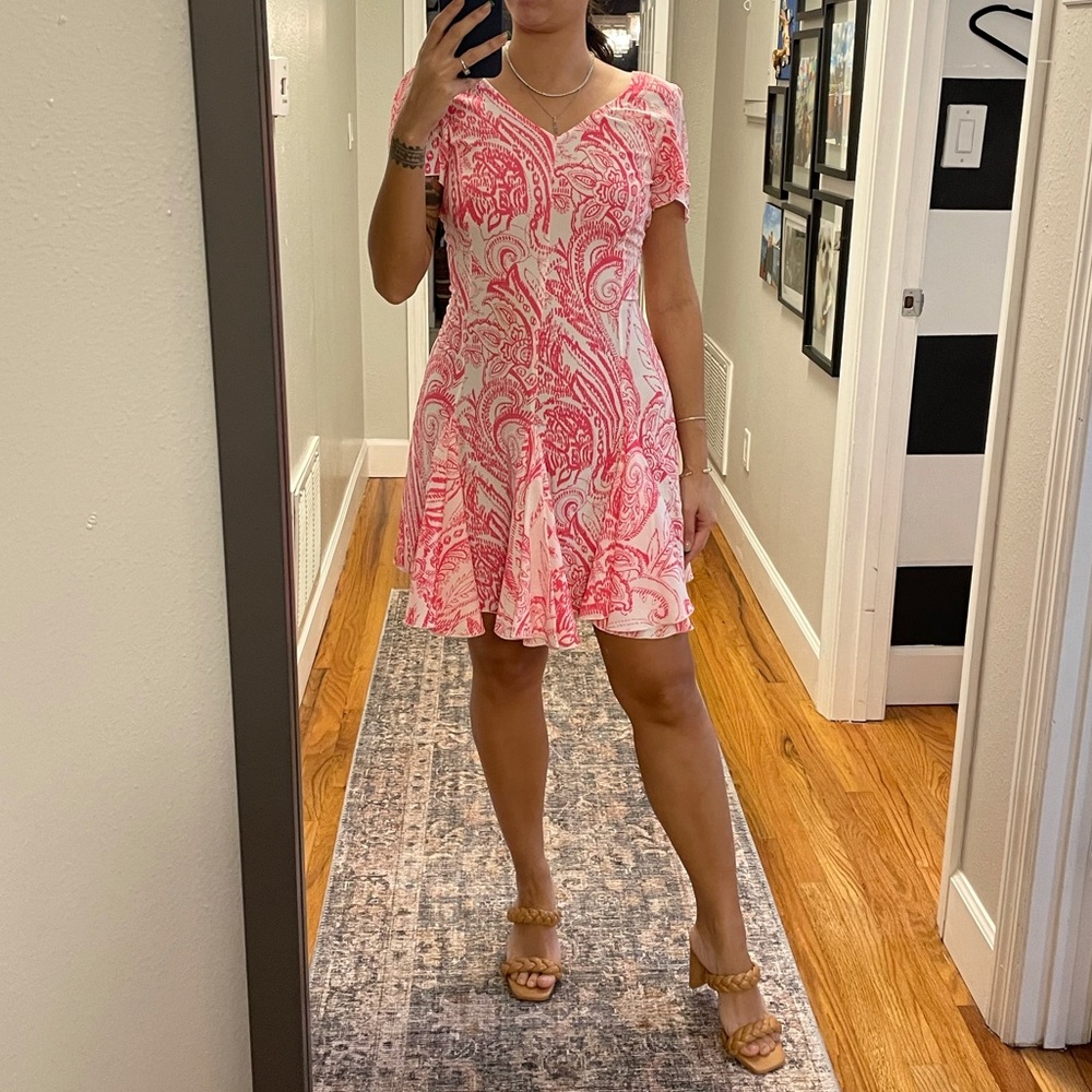 A|X Armani exchange pink dress